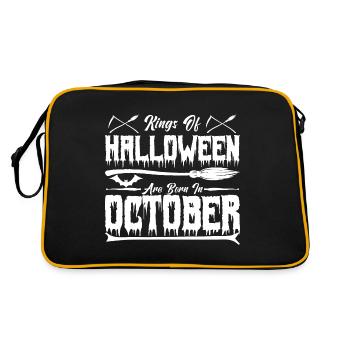 les roi d’Halloween sont nés en octobre0 - Sac Retro - noir/or - Dos
