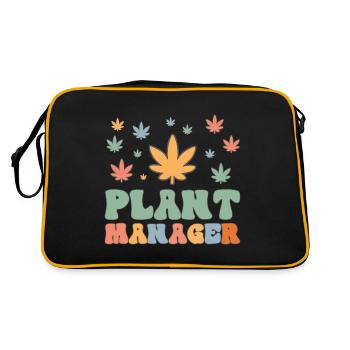 Cannabis Marijuana Weed Fumer - Sac Retro - noir/or - Dos