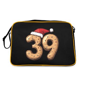 39 Number Christmas Cookie - Retro Bag - black/gold - Back