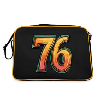 76 Number Comic - Retro Bag - black/gold - Back