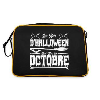 les roi d’Halloween sont nés en octobre0 - Sac Retro - noir/or - Dos