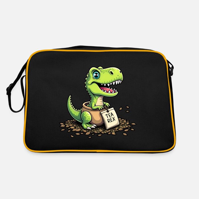 Tea Rex Dinosaurier Tee Retro Tasche