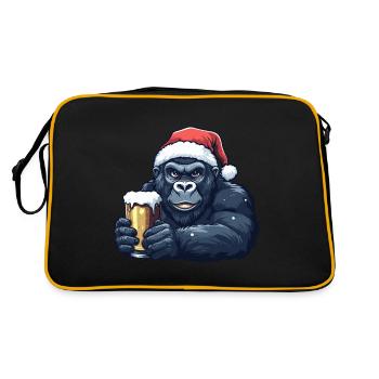 Bière de Noël Gorilla - Sac Retro - noir/or - Dos