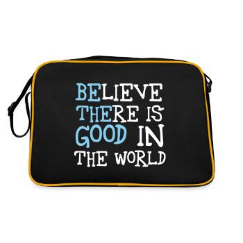 Be The Good Believe There Is Good In The World - Retro Bag - black/gold - Back