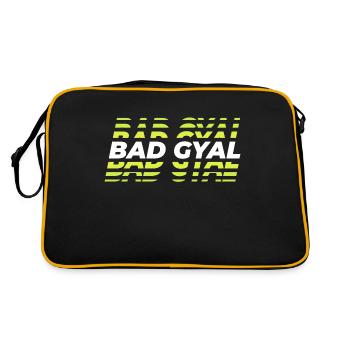 Mauvais gyal - Sac Retro - noir/or - Dos