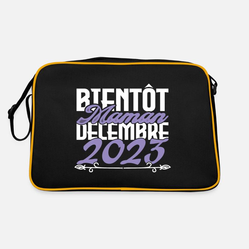 Annonce grossesse. bientôt Maman Décembre 2023.mom Sac Retro