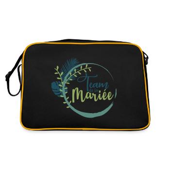 Team de la Future Mariée EVJF Vie de Jeune Fille - Sac Retro - noir/or - Dos