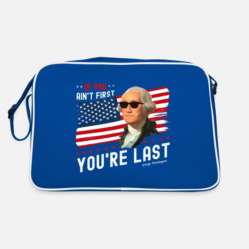 Lustiger 4. Juli George Washington - Wenn Sie Retro Tasche