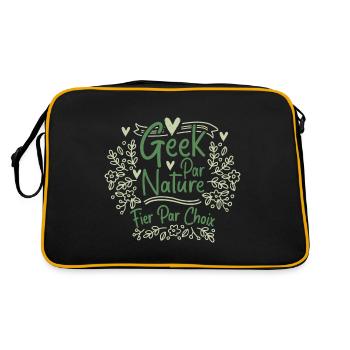 Geek Par Nature, Fier Par Choix - Sac Retro - noir/or - Dos