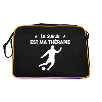 La Sueur Est Ma Thérapie - Sac Retro - noir/or - Dos