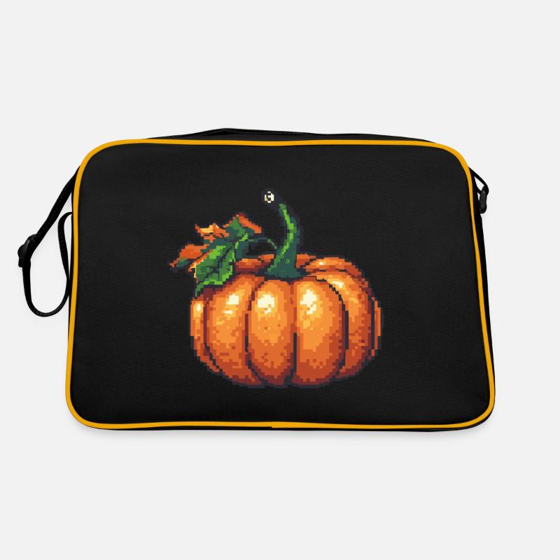 Pumpkin Pixel Icon Retro Bag
