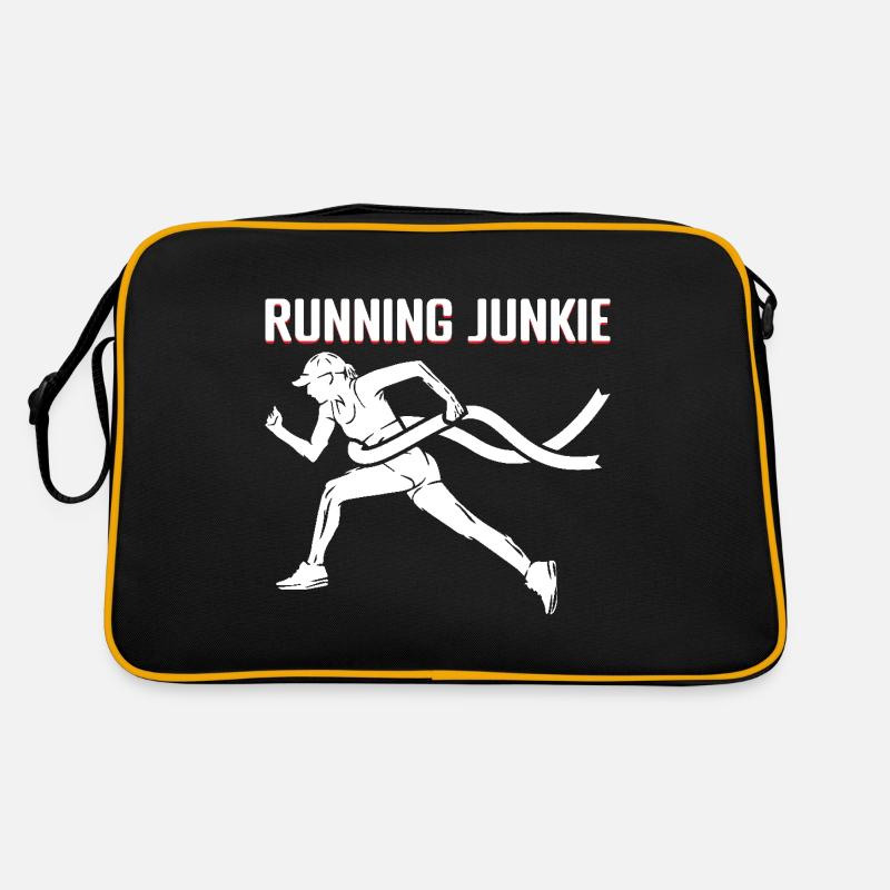 Marathon Runner Running Junkie Cadeau Sac Retro
