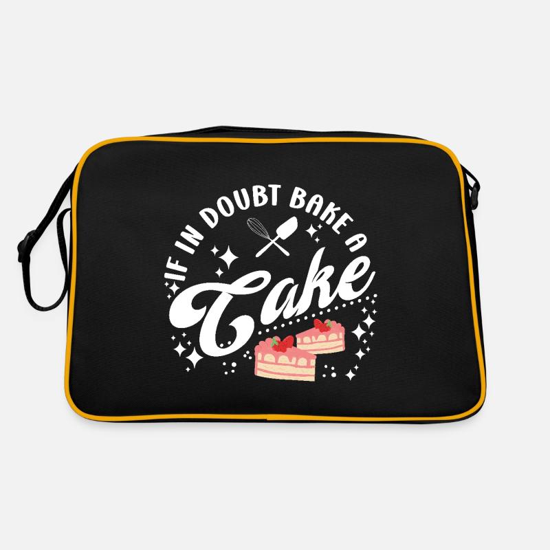 Pastry Lover If In Doubt Bake A Cake Cute Gift Retro Tasche