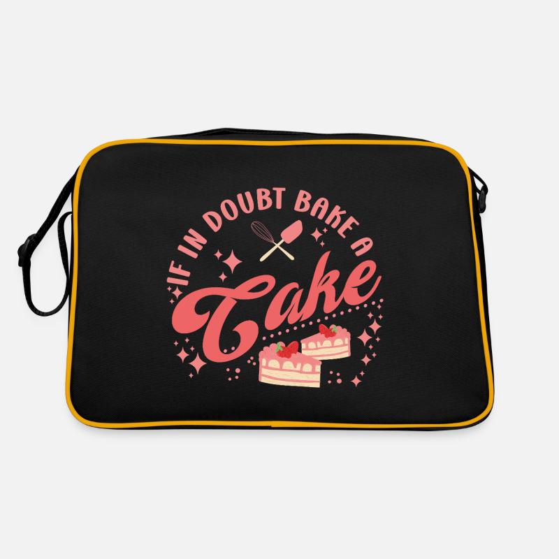 Cake Baker If In Doubt Bake A Cake Cupcake Retro Bag