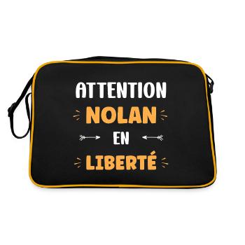 nolan - Sac Retro - noir/or - Dos