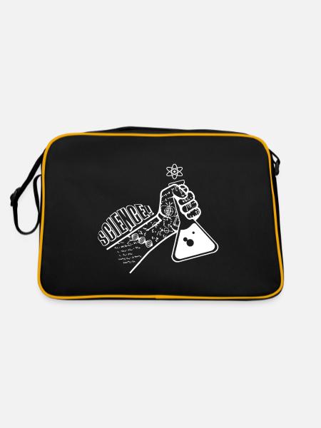 Be Strong Science - Retro Bag - black/gold - Back
