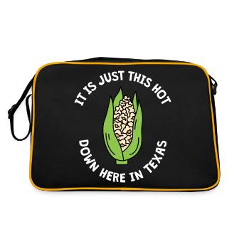 Texas Weather Popcorn Design pour les fiers Texans - Sac Retro - noir/or - Dos