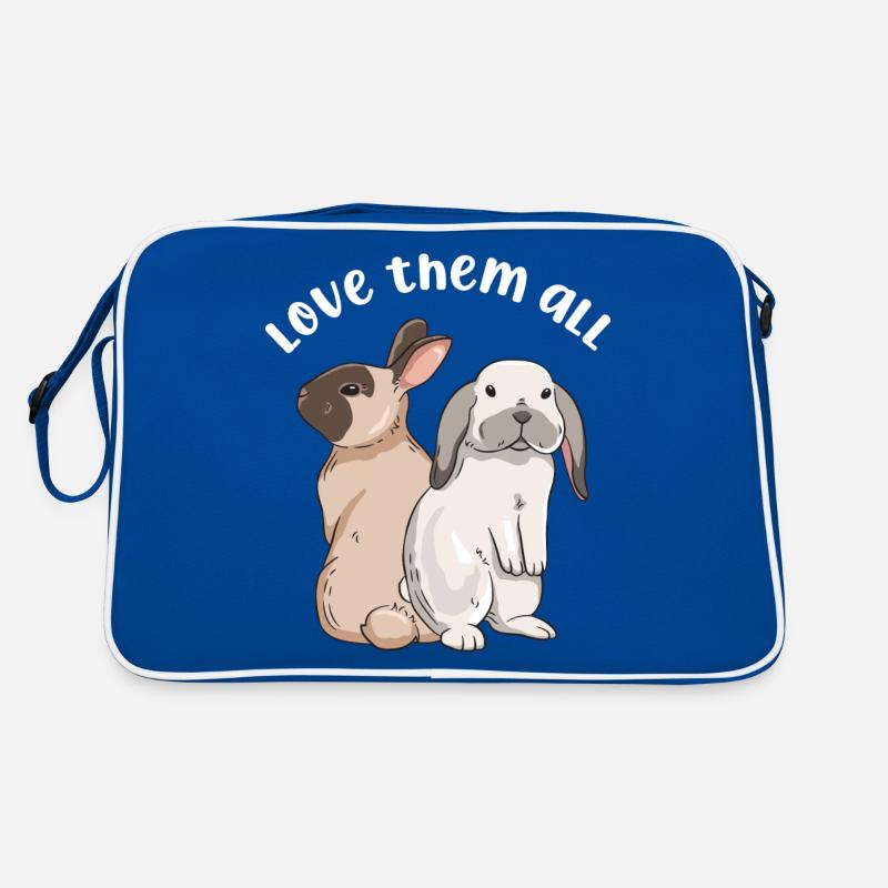 Cute rabbit design for bunny owners Retro Bag
