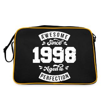 Millésime 1998 anniversaire - rétro 1998 - Sac Retro - noir/or - Dos