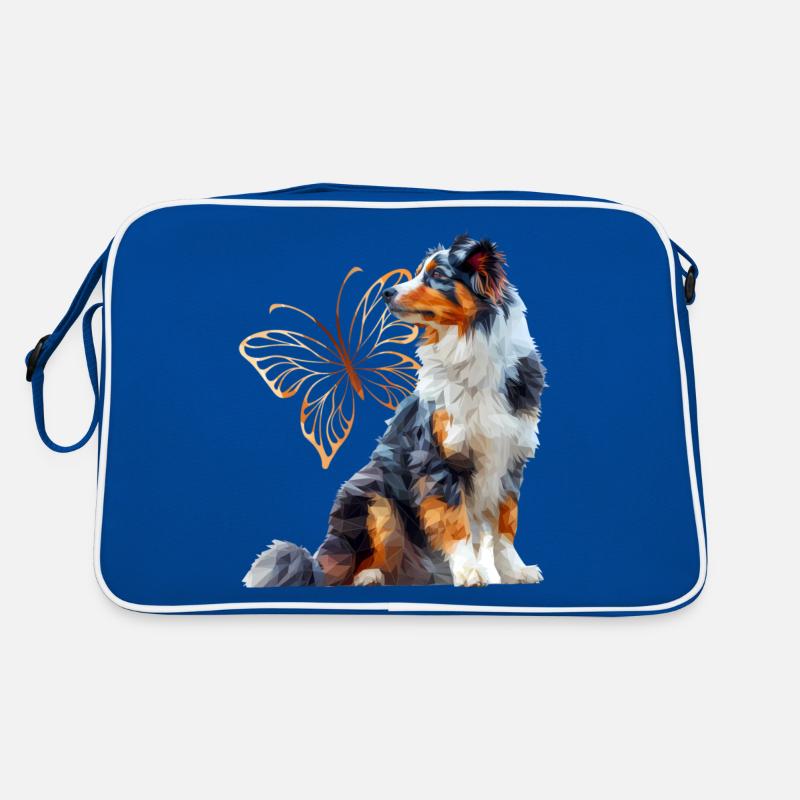Englisches Schäferhund Retro Tasche