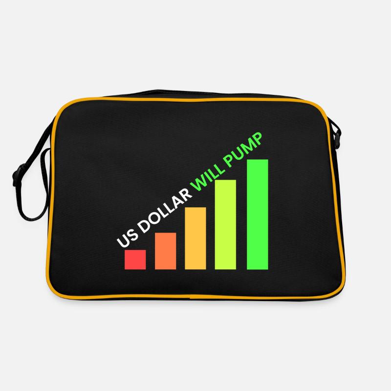 US Dollar wird pumpen Retro Tasche