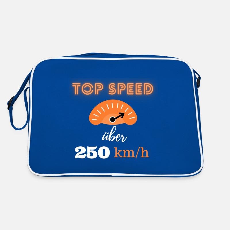 Top Speed über 250km/h Retro Tasche
