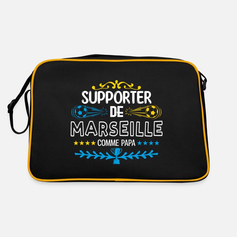 supporteur de Marseille. OM marseille Sac Retro
