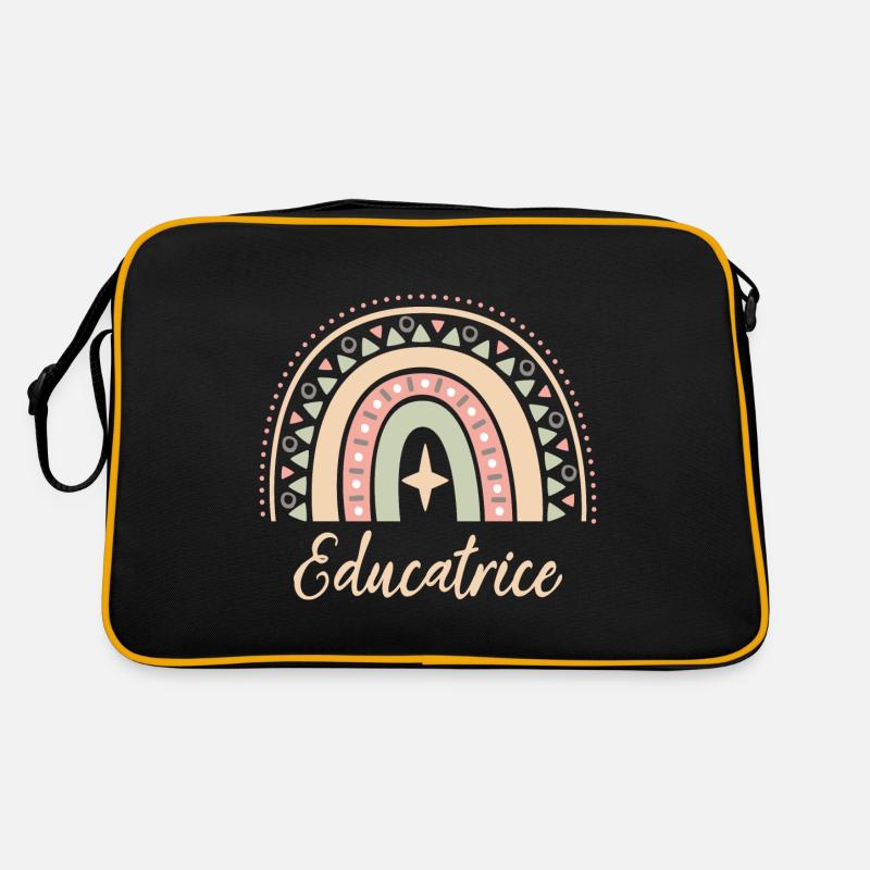 Cadeau Educatrice. Boho Rainbow éducatrice. Sac Retro