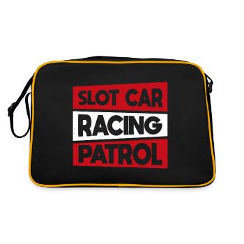 Idée de course de voiture de circuit de patrouille de course de voiture de circuit - Sac Retro - noir/or - Dos