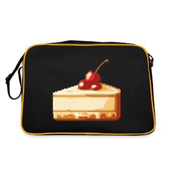 Cheesecake Pixel - Sac Retro - noir/or - Dos