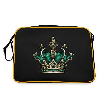 Krone Royal Crown - Retro Bag - black/gold - Back