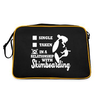 I'm In A Relationship With Skimboarding - Retro Bag - black/gold - Back