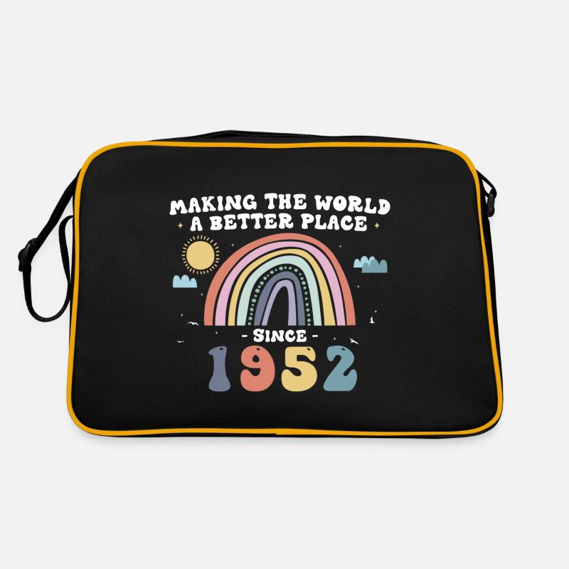 Die Welt seit 1952 zu einem besseren Ort machen, niedlich Retro Tasche