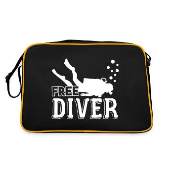 Diving Diving Free Diver - Retro Bag - black/gold - Back