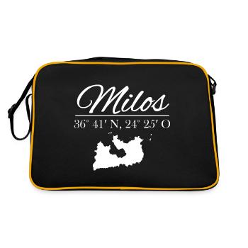 Milos coordonne la conception avec la silhouette - Sac Retro - noir/or - Dos
