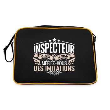 Inspecteur le seul Inspecteur le vrai Inspecteur - Sac Retro - noir/or - Dos