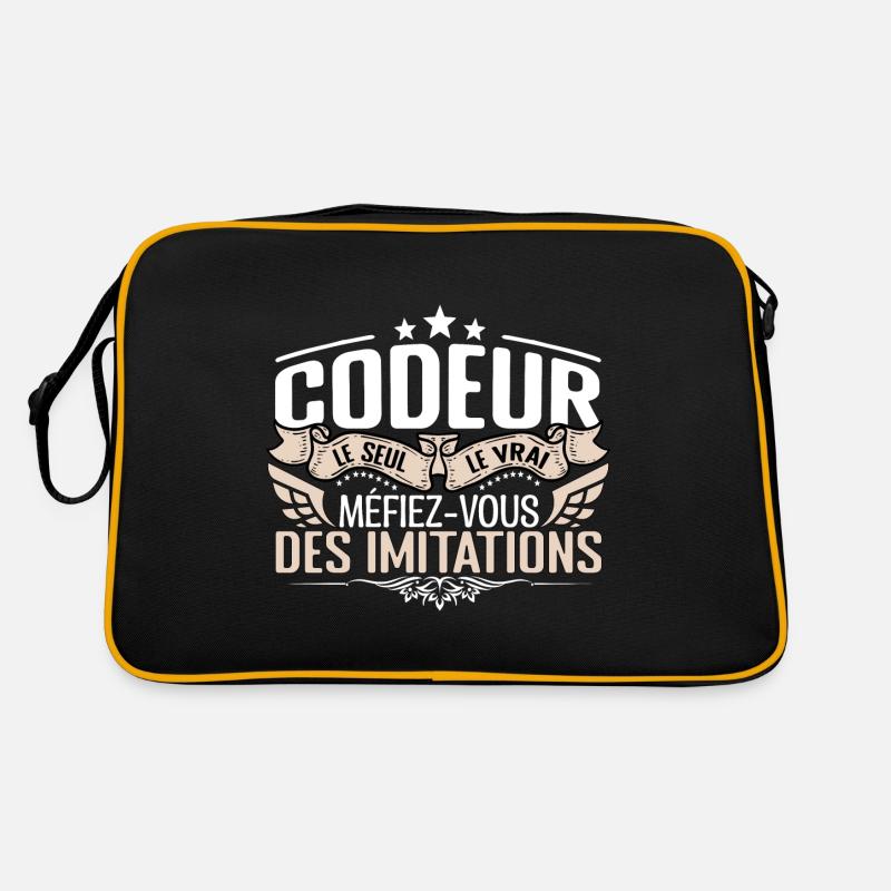 Codeur le seul Codeur le vrai Codeur Sac Retro
