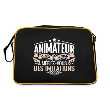 Animateur le seul Animateur le vrai Animateur - Sac Retro - noir/or - Dos