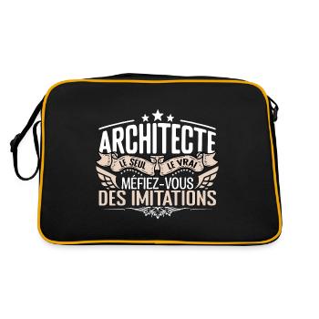 Architecte le seul Architecte le vrai Architecte - Sac Retro - noir/or - Dos