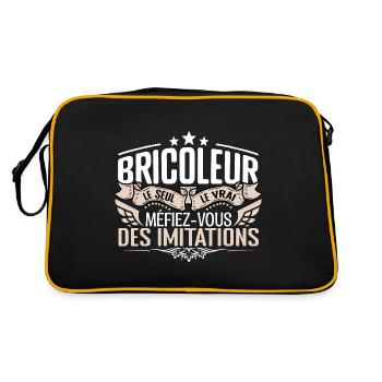 Bricoleur le seul Bricoleur le vrai Bricoleur - Sac Retro - noir/or - Dos