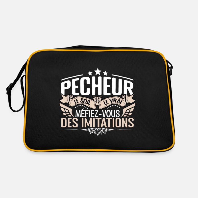 Pêcheur le seul Pêcheur le vrai Pêcheur Sac Retro