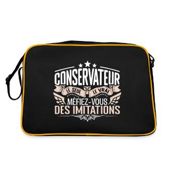 Conservateur le seul Conservateur le vrai Conserva - Sac Retro - noir/or - Dos