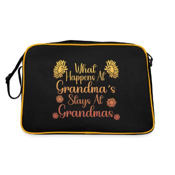 Ce qui se passe avec grand-mère reste avec grand-mère - Sac Retro - noir/or - Dos