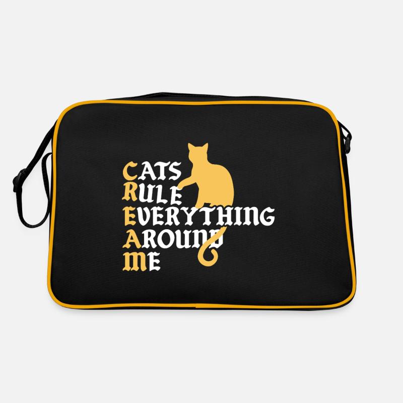 Cats Rule Everything Around Retro Bag