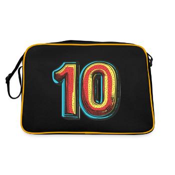 Bande dessinée à 10 chiffres - Sac Retro - noir/or - Dos