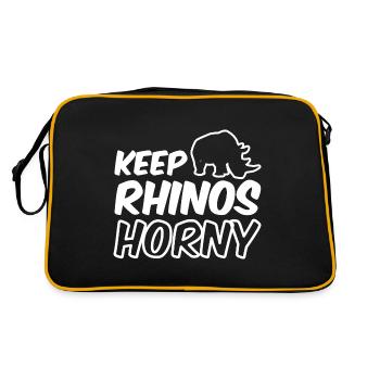 Gardez les rhinocéros excités - Sac Retro - noir/or - Dos