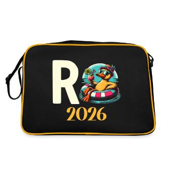 Pension de retraite 2026 Retraite - Sac Retro - noir/or - Dos