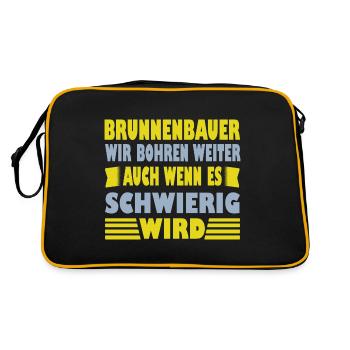 Le constructeur de puits dit qu’il continuera à forer - Sac Retro - noir/or - Dos