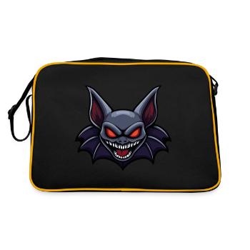Bat Halloween Bloodsucker - Retro Bag - black/gold - Back