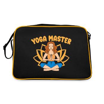 Maître de Yoga Drôle de Yoga - Sac Retro - noir/or - Dos